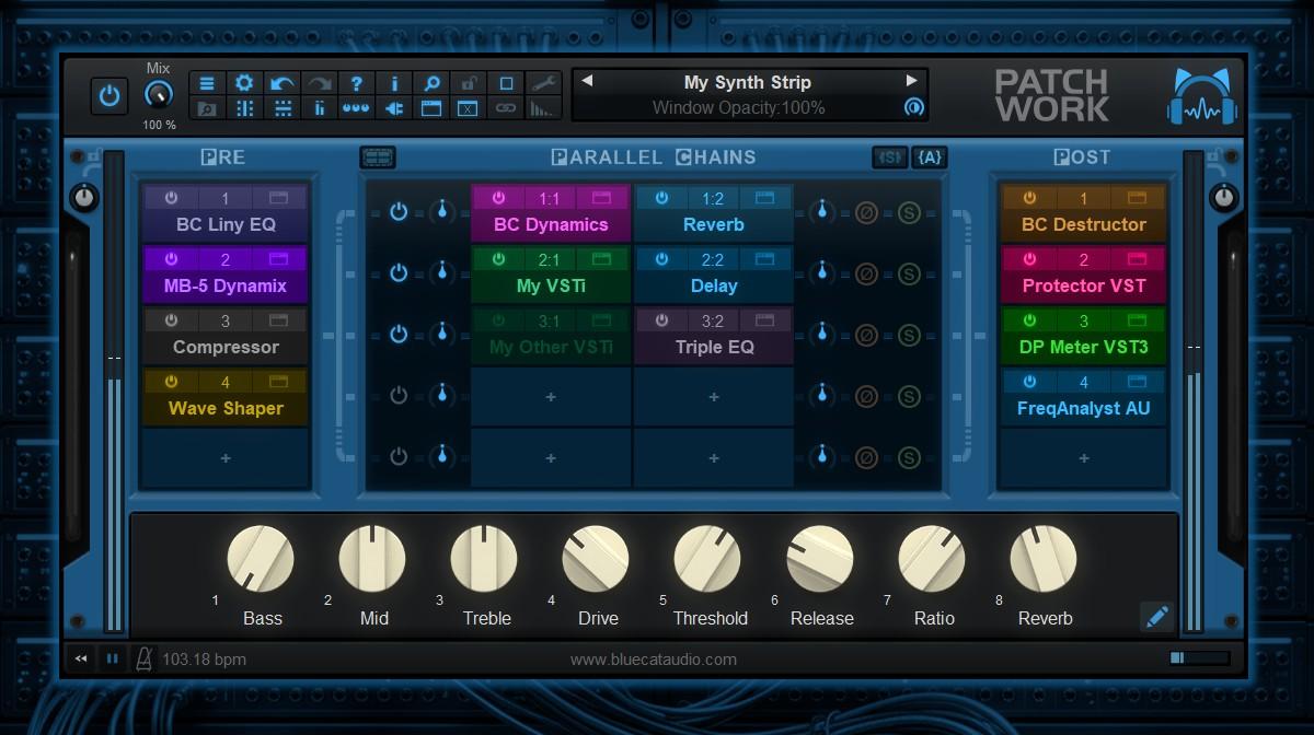 Blue Cat's PatchWork - Main User Interface
