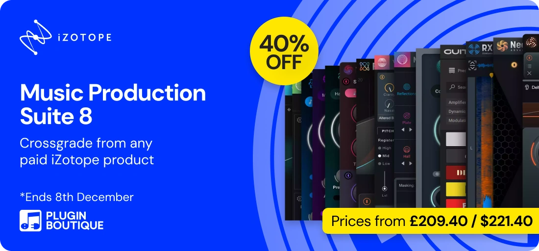 iZotope Music Production Suite 8 Black Friday Sale