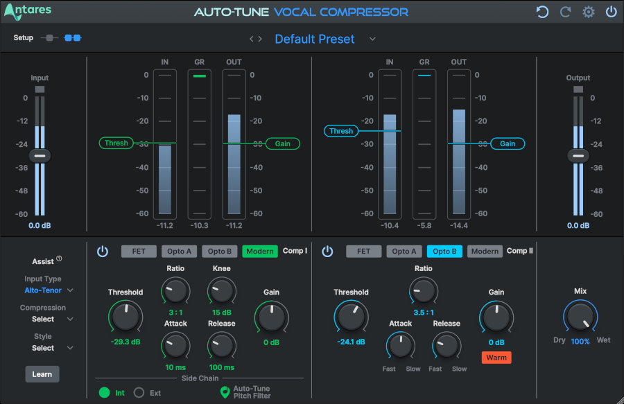 Antares Auto-Tune Vocal Compressor - Default Modern