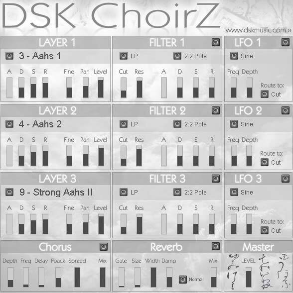 DSK ChoirZ interface