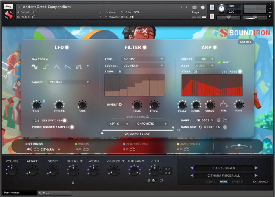 Soundiron Ancient Greek Compendium - Gliss UI