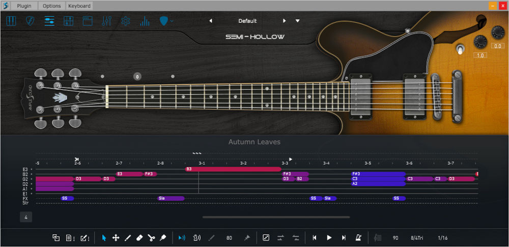 Ample Guitar Semi Hollow - UI 3