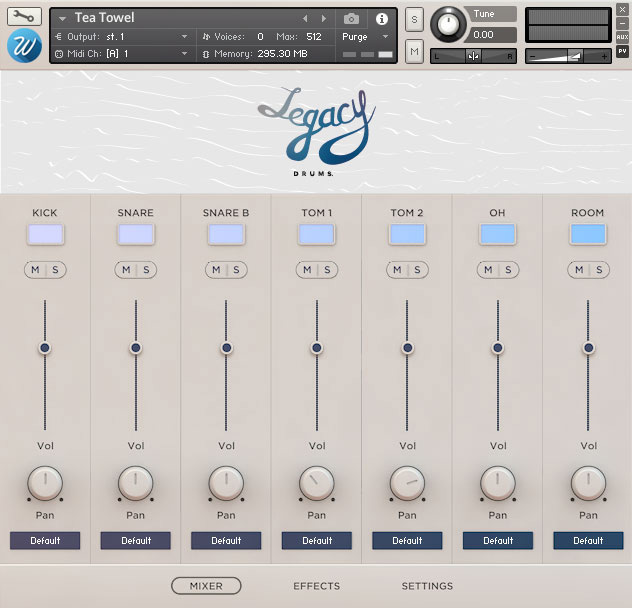 Mixer View GUI Image