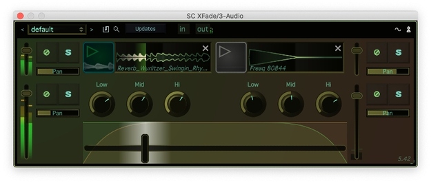 XFade interface