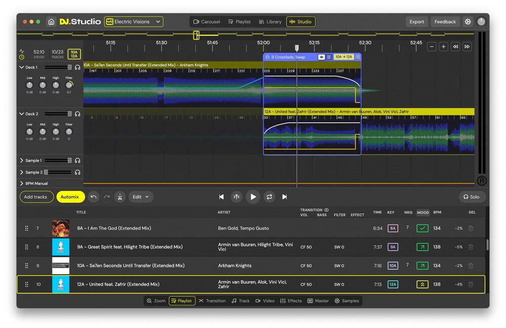 DJ.STUDIO Pro Edition - Playlist