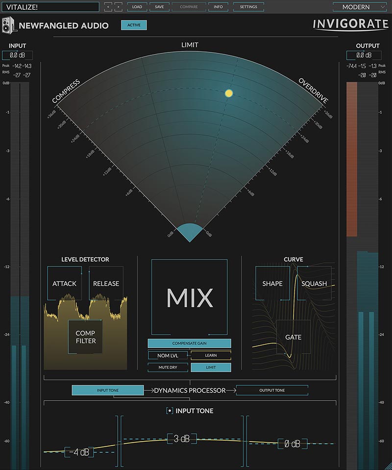 Invigorate - User Interface