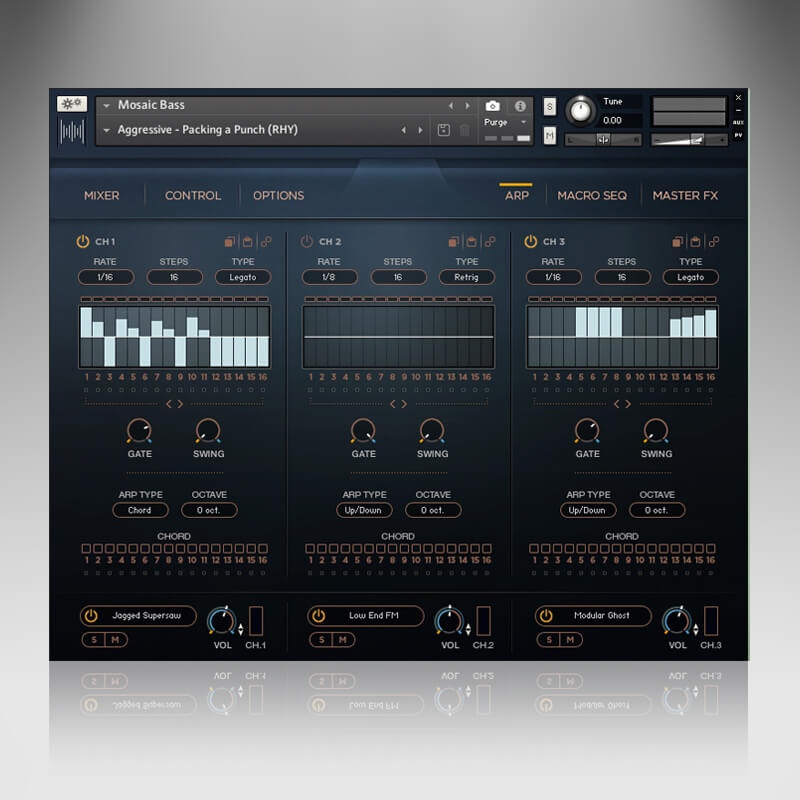 Mosaic Bass - User Interface (Arp)