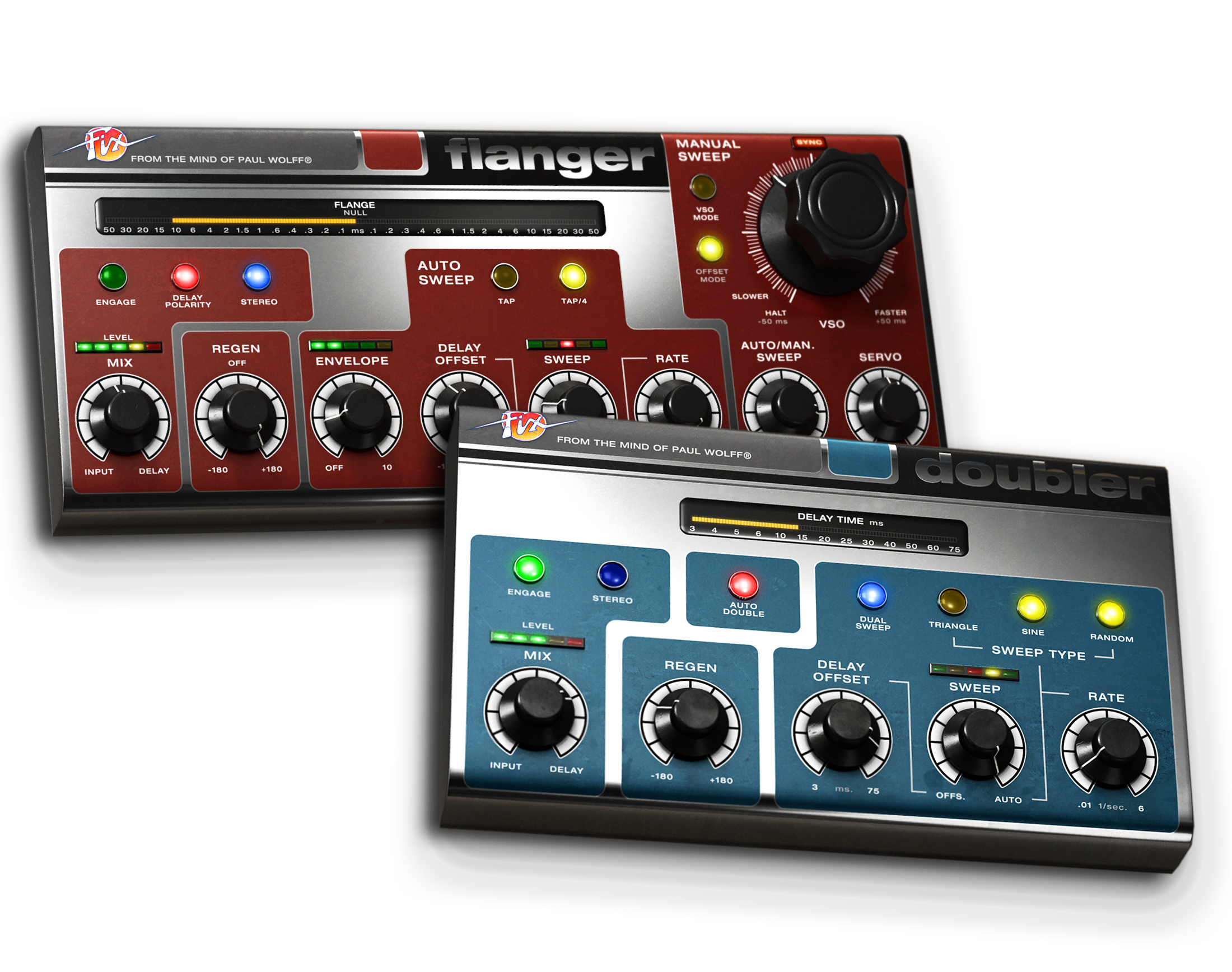 Softube Fix Flanger and Doubler User Interfaces 