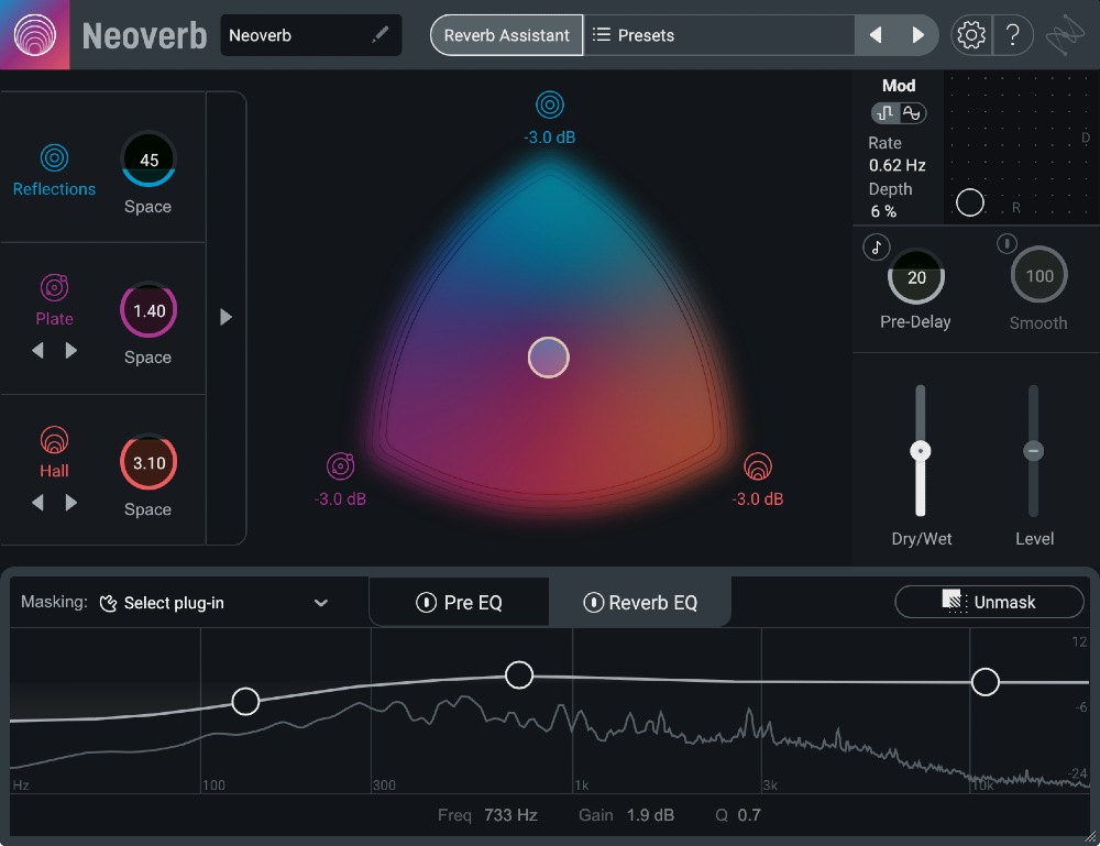 iZotope Neoverb - User Interface