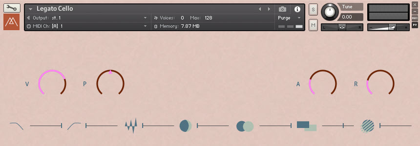 Murst Instruments Legato Cello GUI