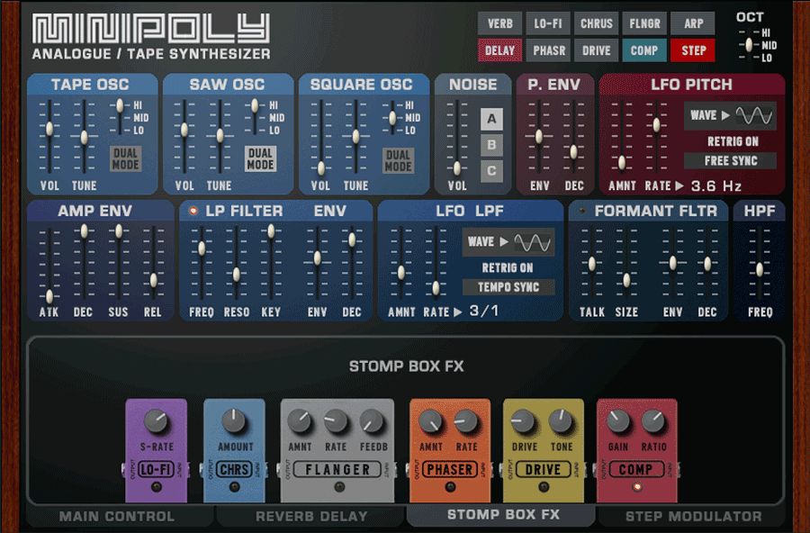 Loot Audio Minipoly Pro - UI - Stomp Box FX