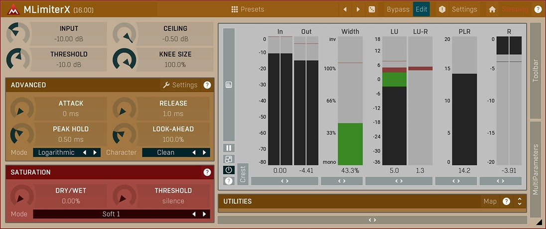 MLimiterX - User Interface