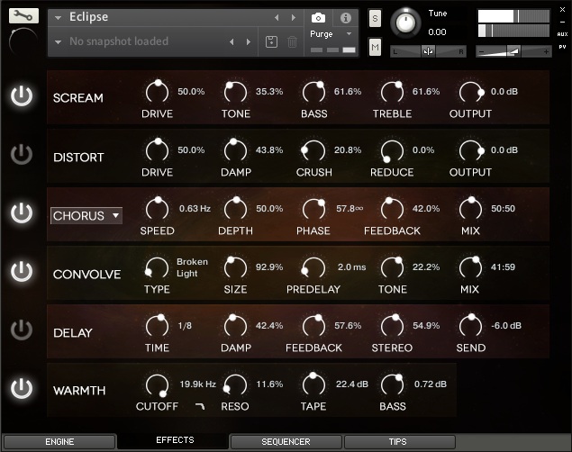 ORBIT - User Interface (Effects Rack)