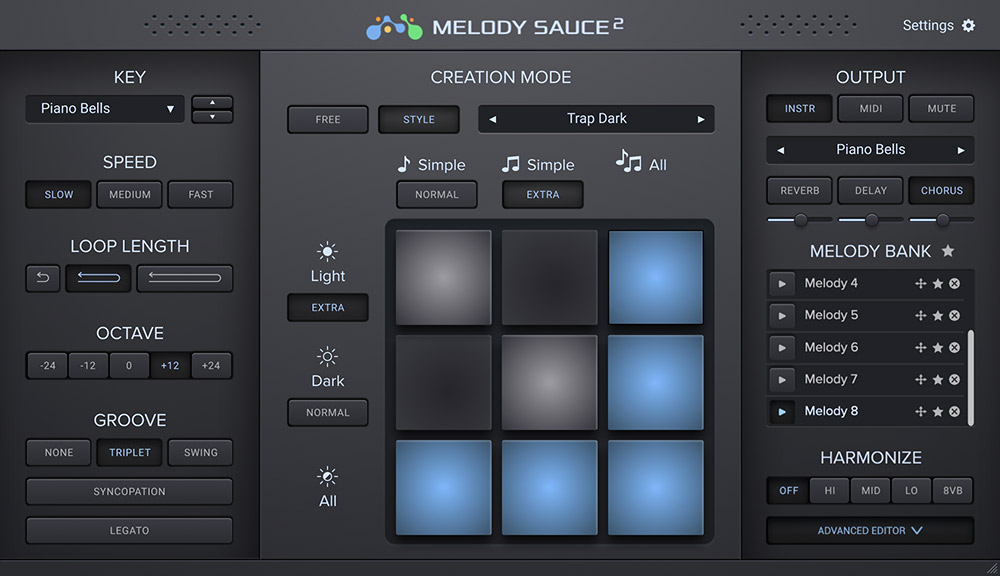EVAbeat Melody Sauce 2 - Blue GUI