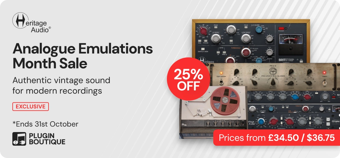Heritage Audio Analogue Emulations Month Sale (Exclusive)