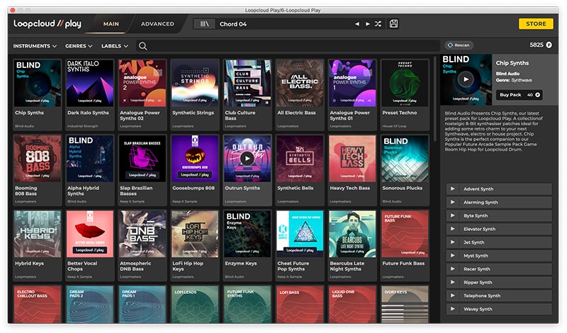 Loopcloud PLAY: Ultimate - Store UI