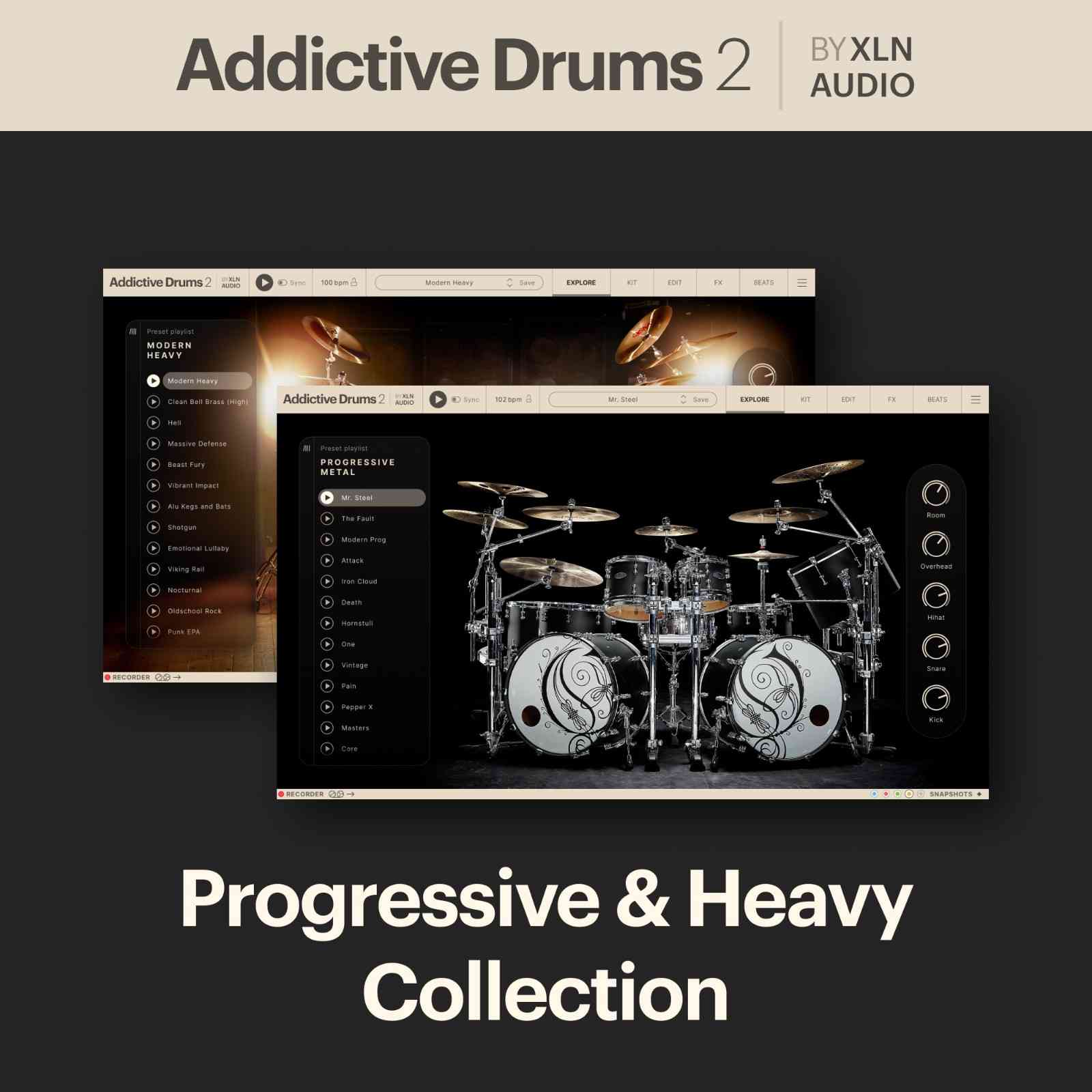 Addictive Drums 2: Progressive and Heavy Collection