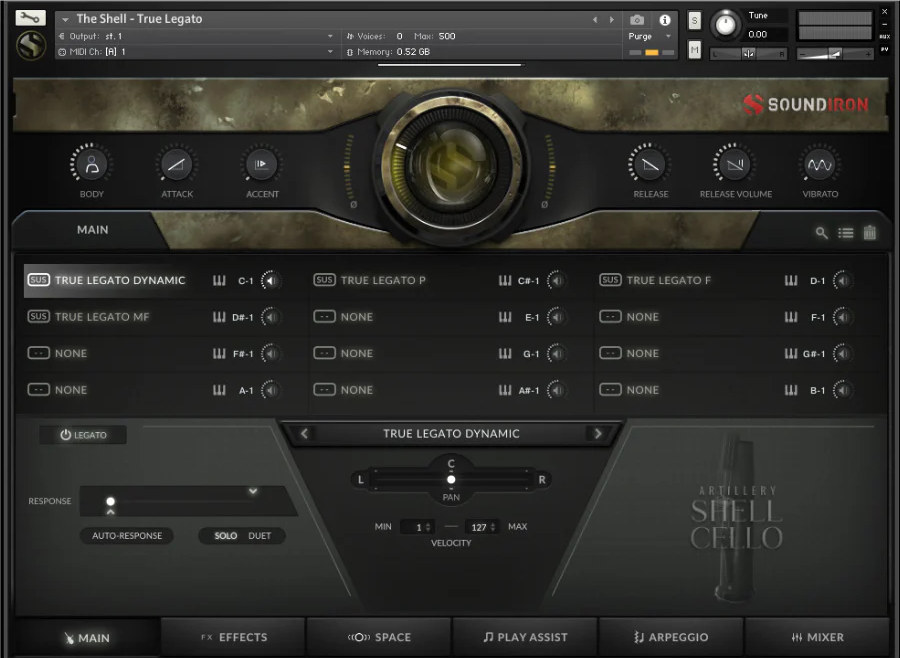 Artillery Shell Cello - UI 6