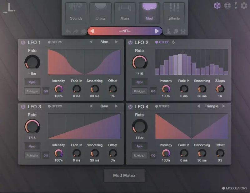 Lunacy Audio - CUBE - LFO GUI