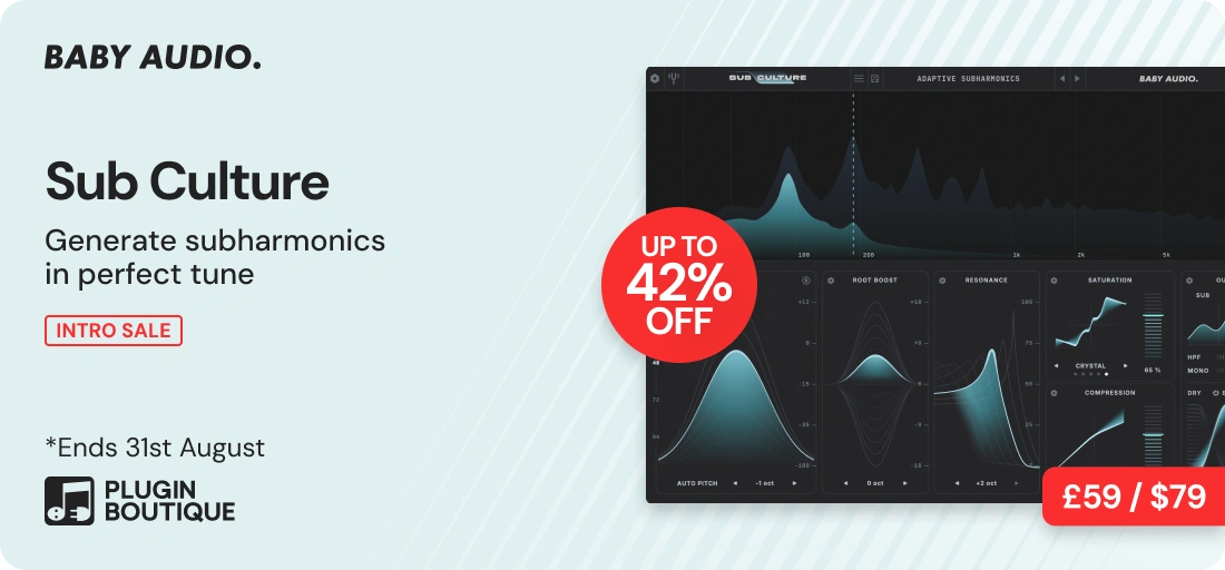 Baby Audio Sub Culture Intro Sale