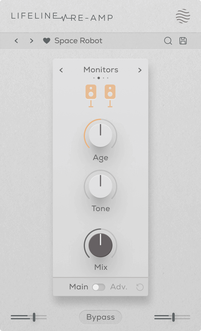 Lifeline Re-Amp - Main View
