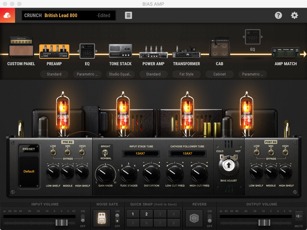 User Interface - Pre-Amp Standard