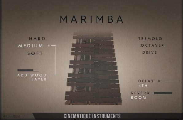 Cinematique Instruments Marimba - GUI