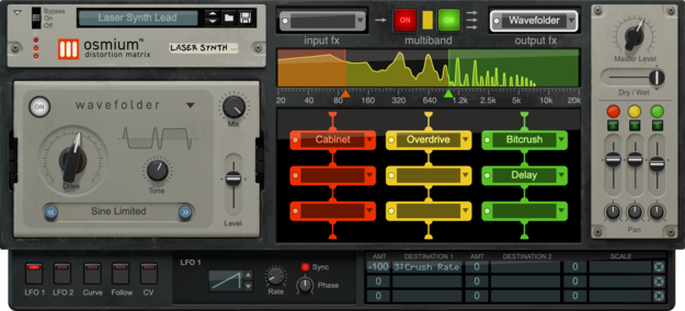 Osmium Distortion Matrix interface