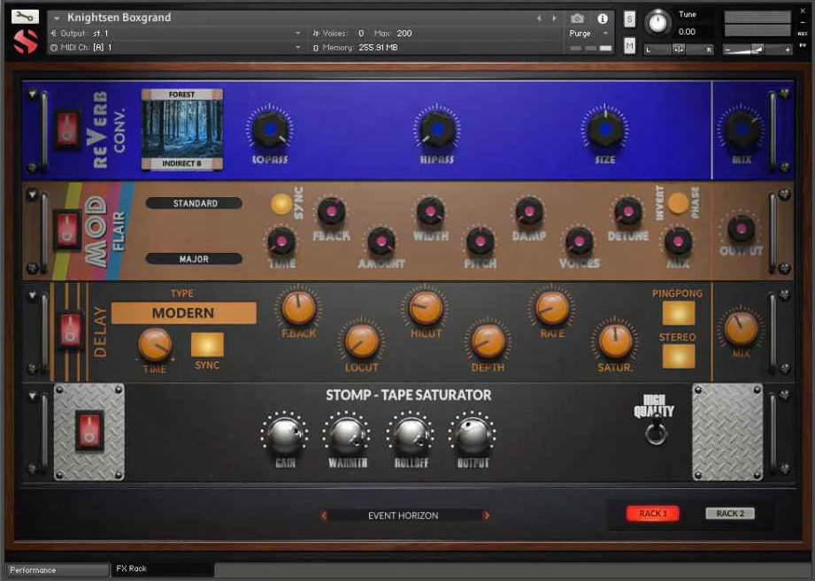 Delphi Piano #2: The Knightseen Box Grand - FX