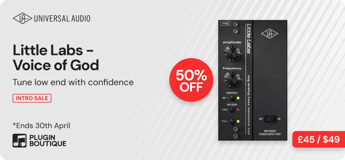 Universal Audio UAD 'Little Labs - Voice Of God' Launch Sale