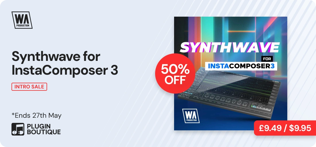Synthwave for InstaComposer 3 Intro Sale
