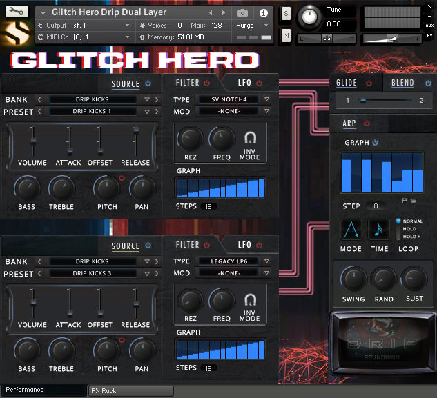 Soundiron Glitch Hero - Dual Layer 2 UI