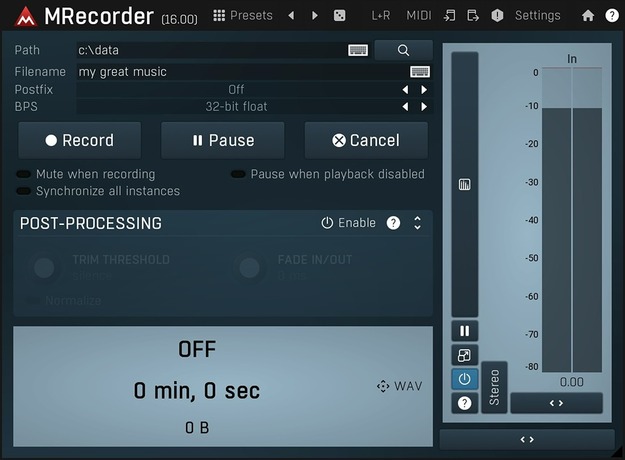 MRecorder screenshot