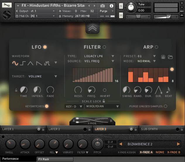 Bizarre Sitar - UI 2
