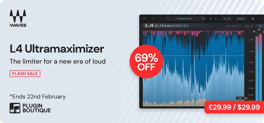 Waves L4 Ultramaximizer $29.99 Flash Sale