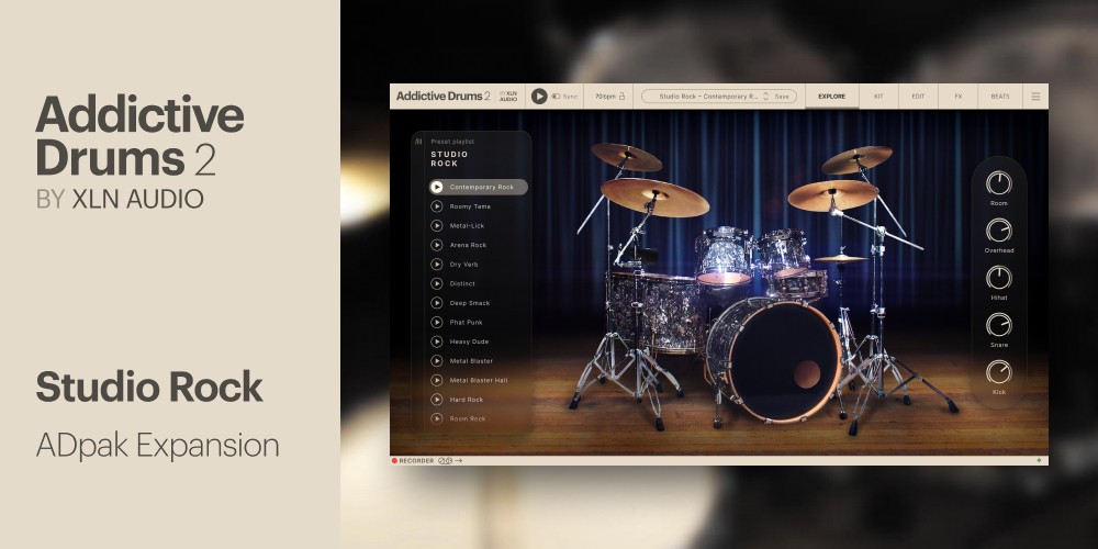 XLN Audio Studio Rock ADpak