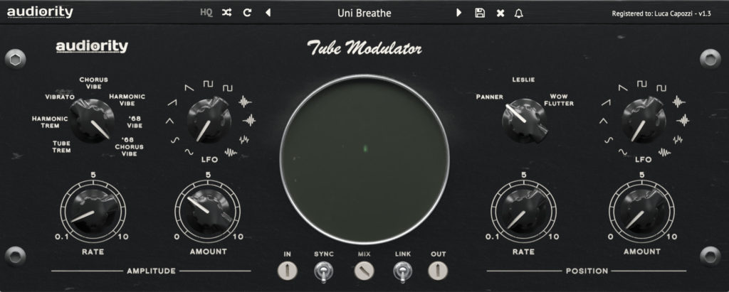 Audiority Tube Modulator - UI