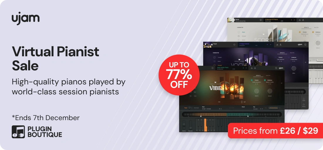 UJAM Virtual Pianist Black Friday Sale