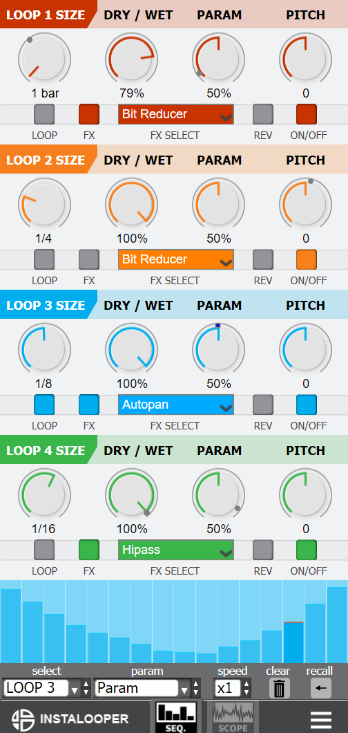 Audio Blast InstaLooper 3 - GUI 2