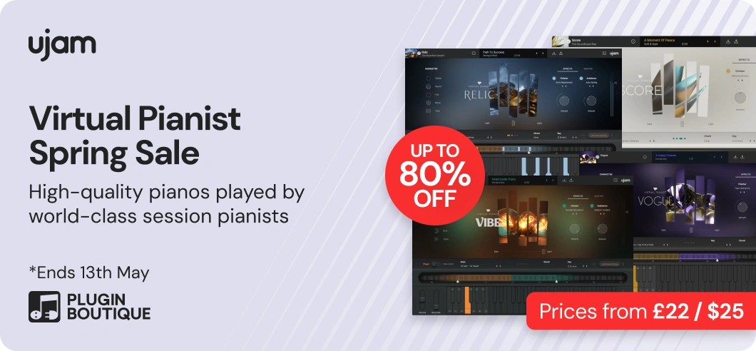 ujam Virtual Pianist Series Spring Sale