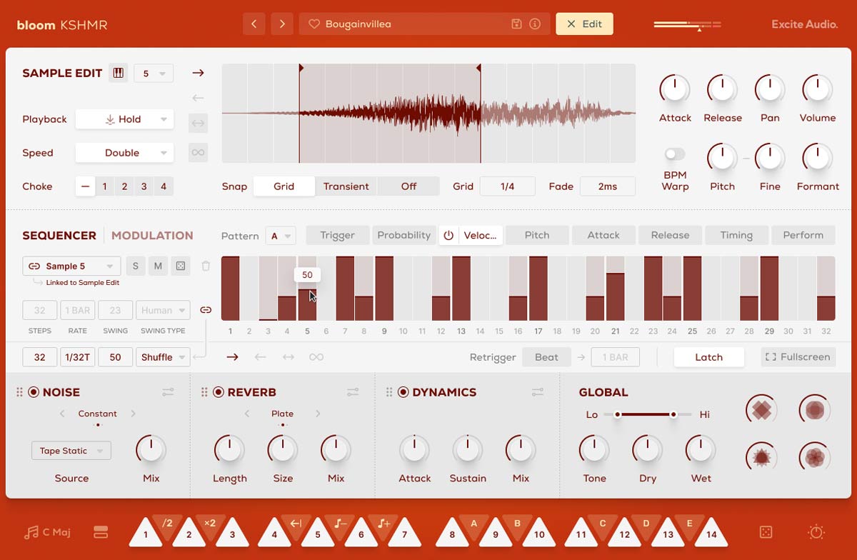 Bloom KSHMR - Edit Page Sequencer (Velocity Tab)