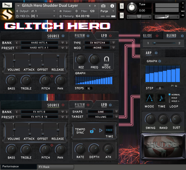 Soundiron Glitch Hero - Dual Layer UI