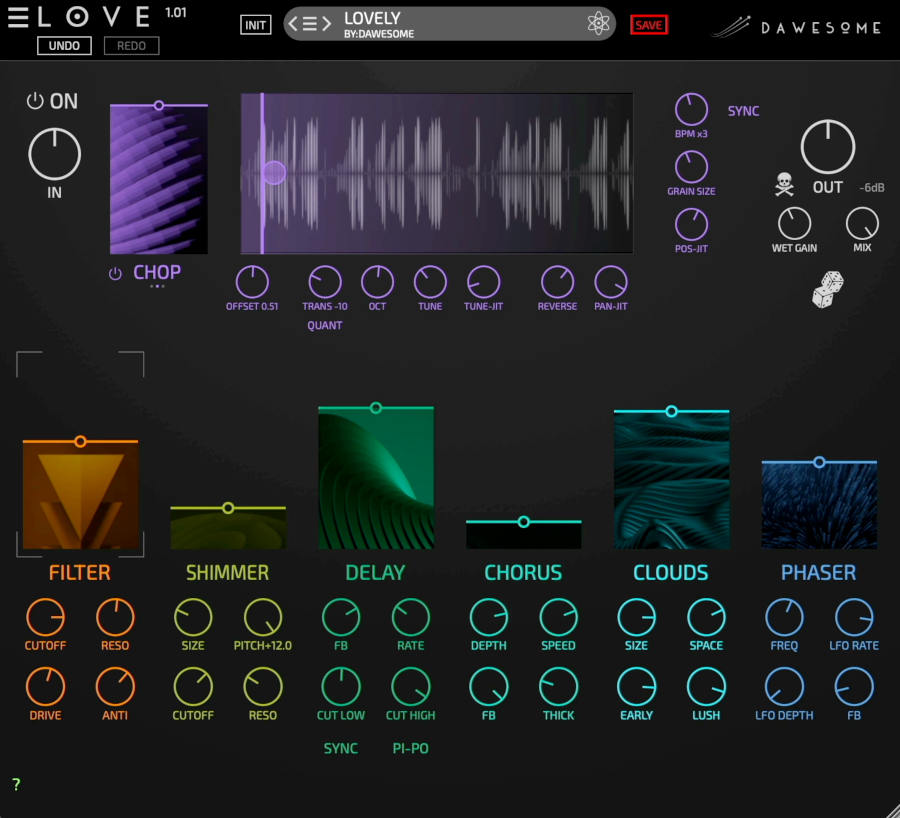 Tracktion LOVE - GUI 1