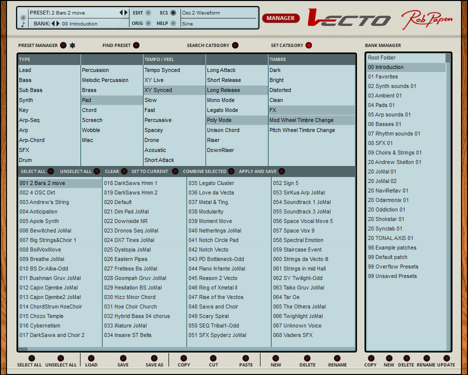 Vecto - User Interface (Bank Manager - Set Category)
