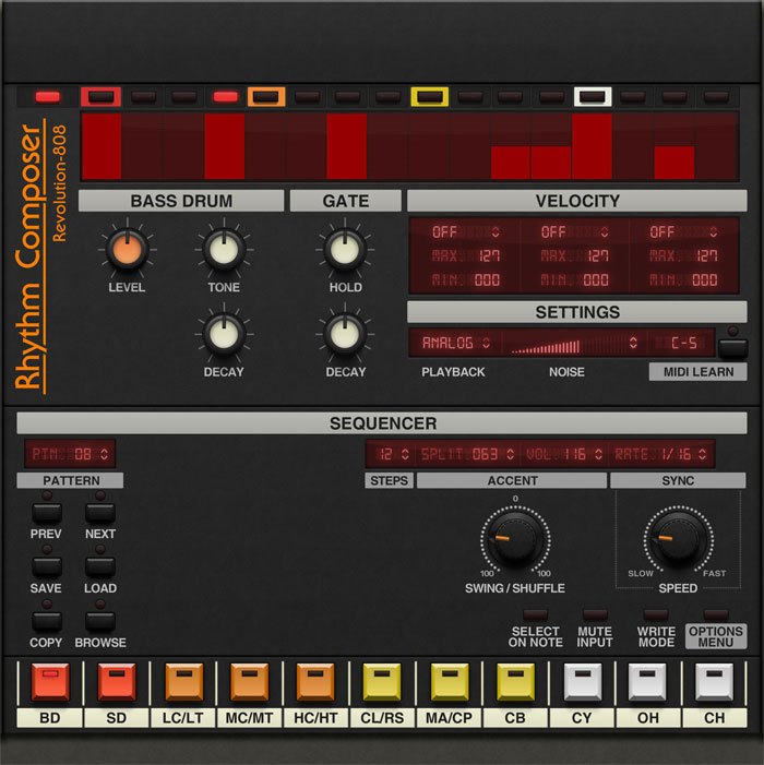 808 Bass Drum Sequencer 