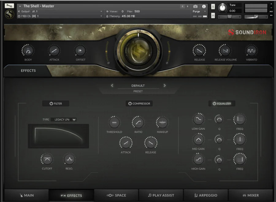 Artillery Shell Cello - UI 5