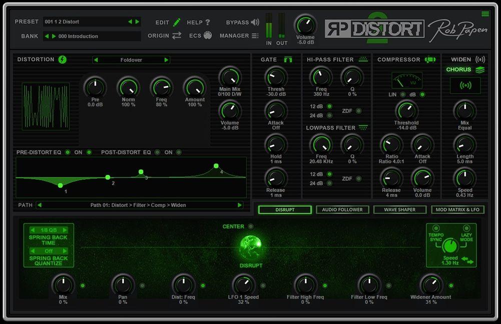 Rob Papen RP-Distort 2 - GUI