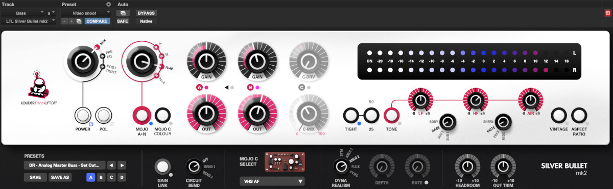 Louder Than Liftoff SILVER BULLET mk2 - UI