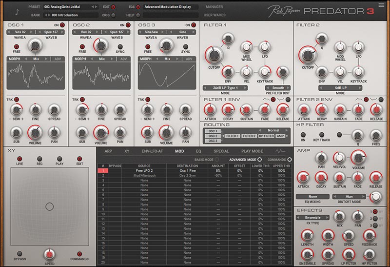 Rob Papen Predator 3 - MOD Advanced UI