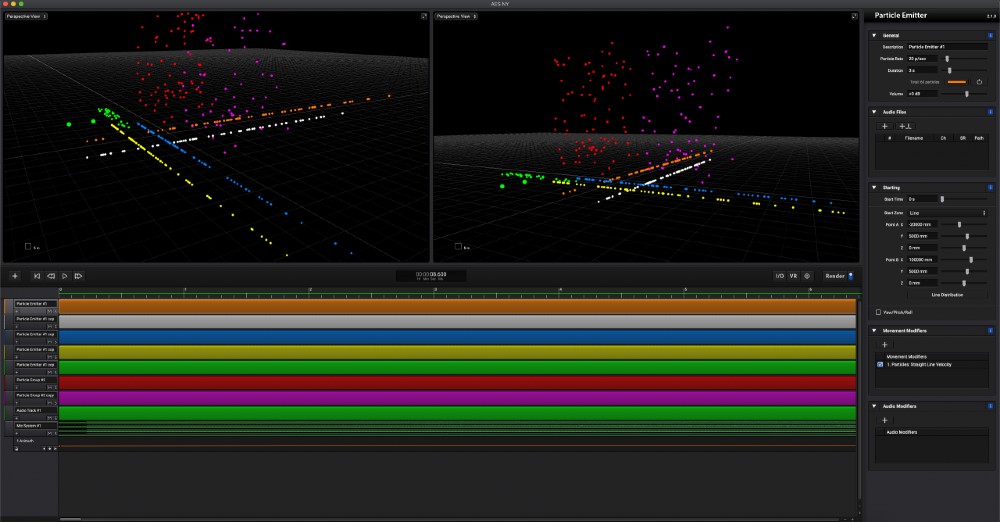 Sound Particles - User Interface (City)